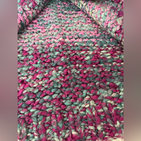 Chunky knit wool cardigan sweater. Handmade. 22” pit to pit 21” long. - Picture 6 of 10